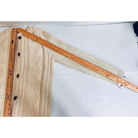 VTG, Women's Abercrombie and Fitch Rare  Handknit 100% Wool Cable  Size S-M #981 - Picture 12 of 16